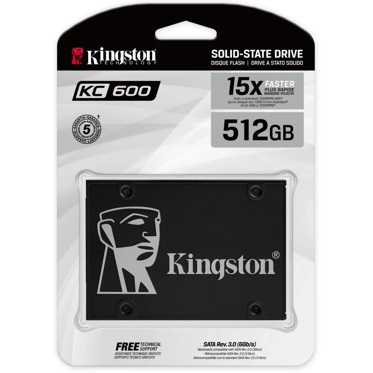 Kingston KC600 512GB SATA III SSD