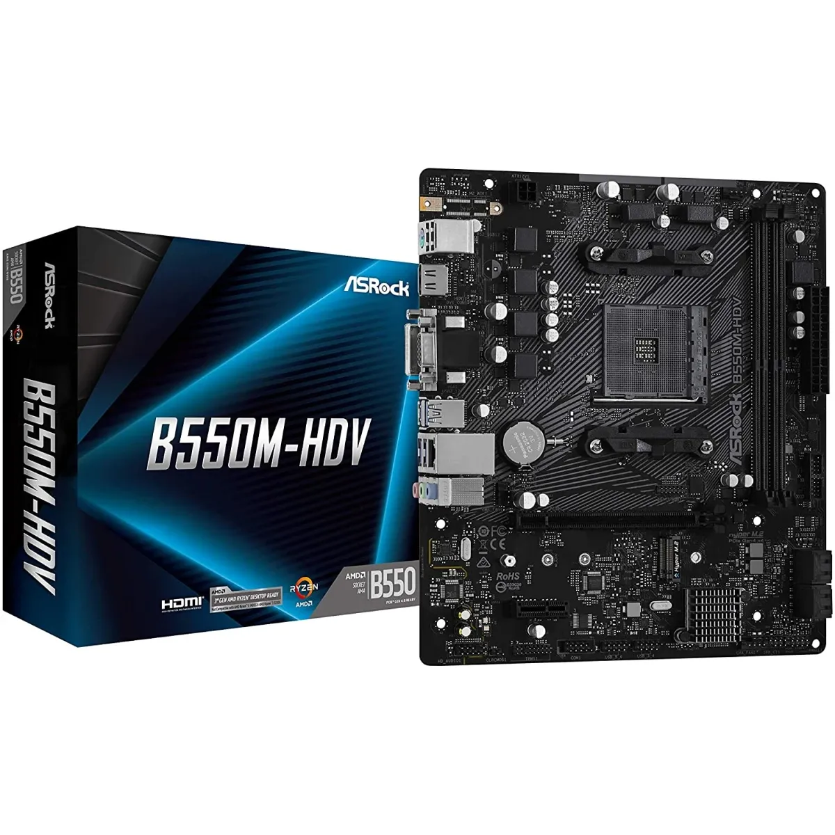 ASRock B550M-HDV AMD AM4 DDR4 Motherboard