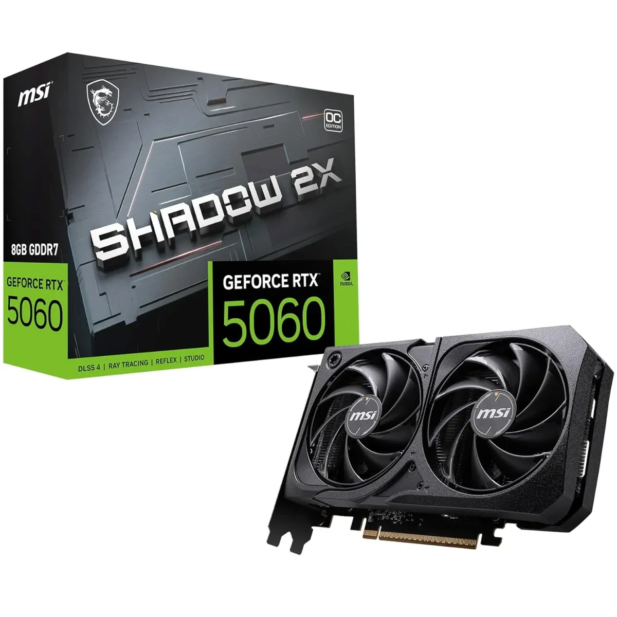 RTX 5060 Ti SHADOW 2X OC PLUS 8GB GDDR7 Graphics Card