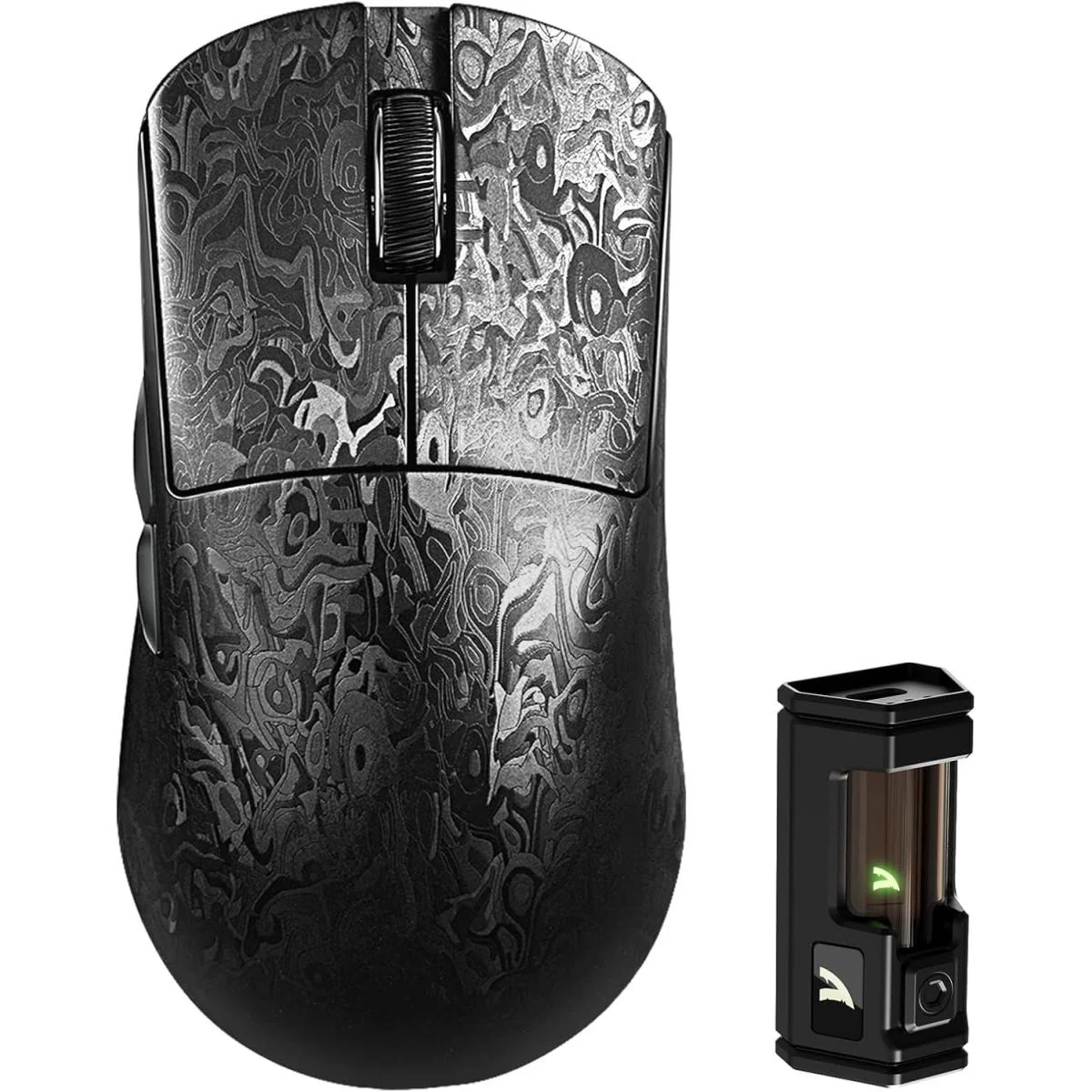 ATTACK SHARK R11 Ultra 8K Carbon Fiber Wireless Gaming Mouse 42000 DPI 49g - Forged Black