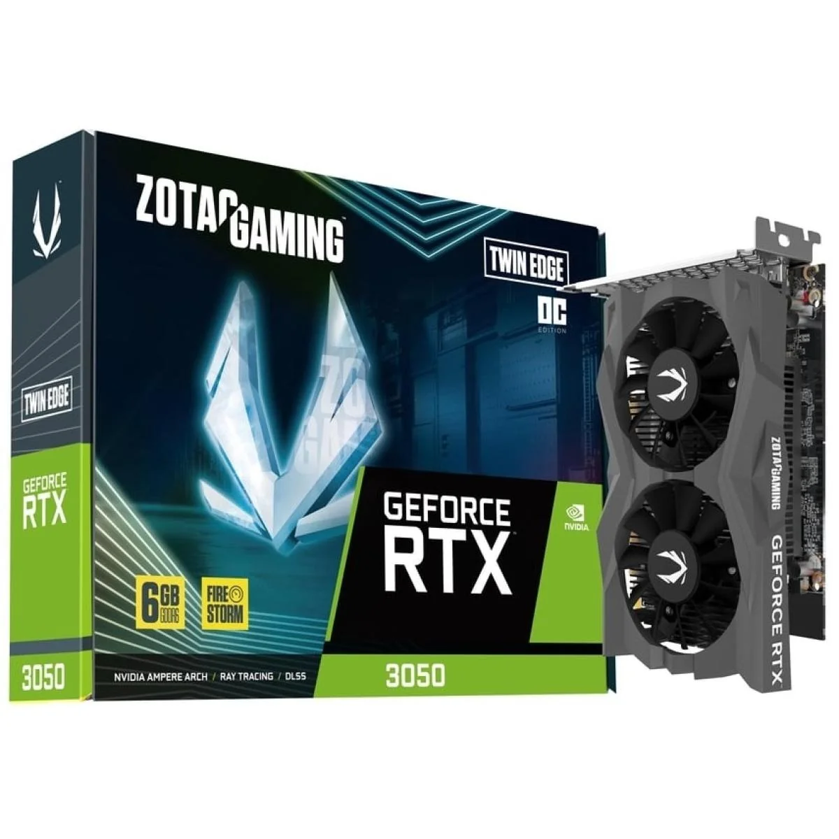 ZOTAC RTX 3050 Twin Edge OC 6GB GDDR6 Graphics Card