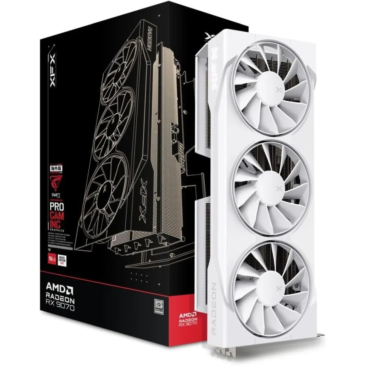 RX 9070 Swift OC White 16GB GDDR6 Graphics Card