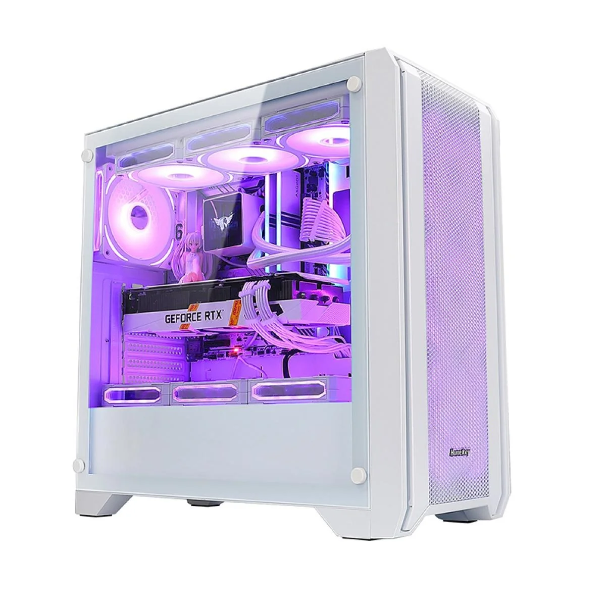 Huntkey GX750A Empty Gaming Case With 3 Fans -White