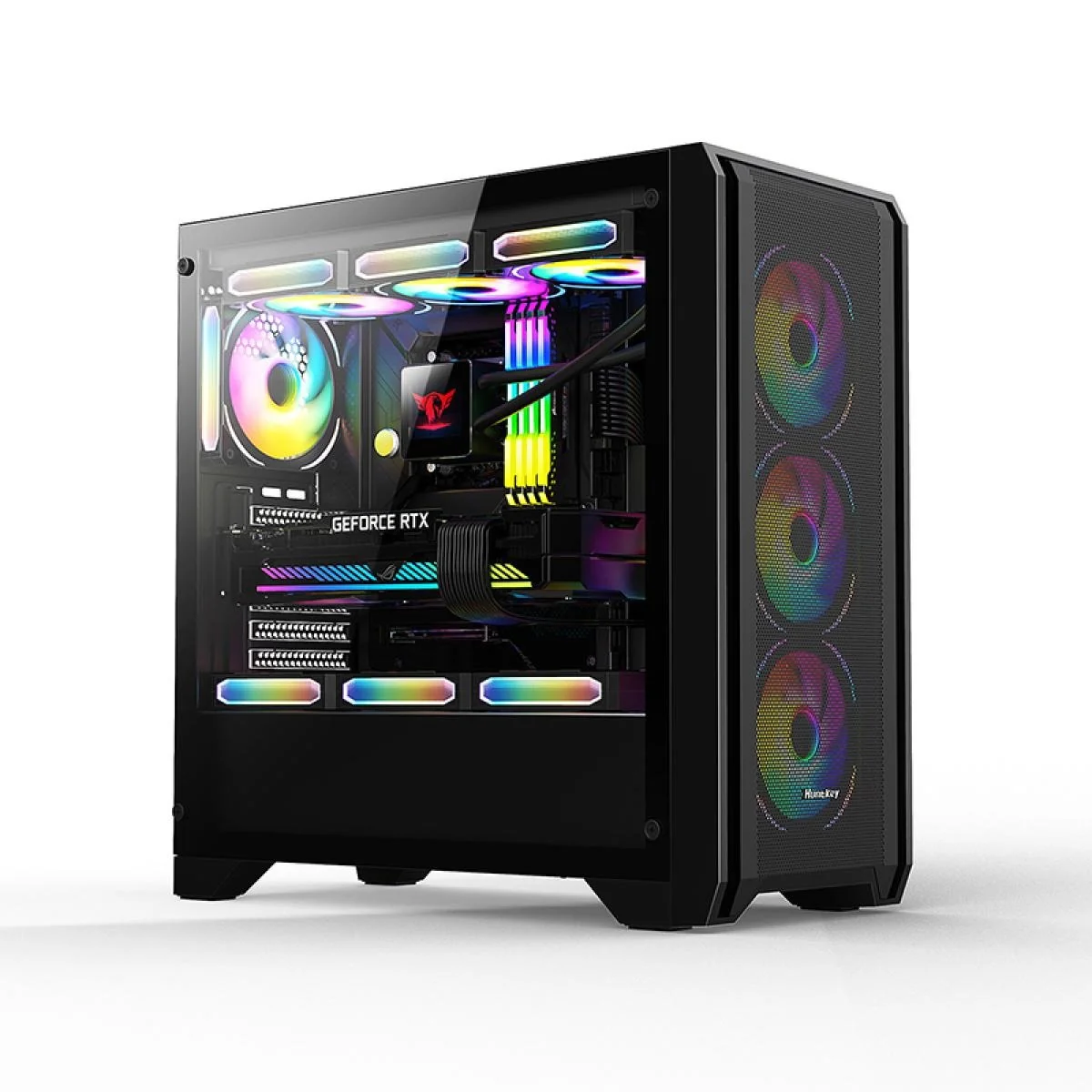 Huntkey GX750A Empty Gaming Case with 3 Fans -Black